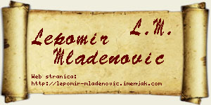 Lepomir Mladenović vizit kartica